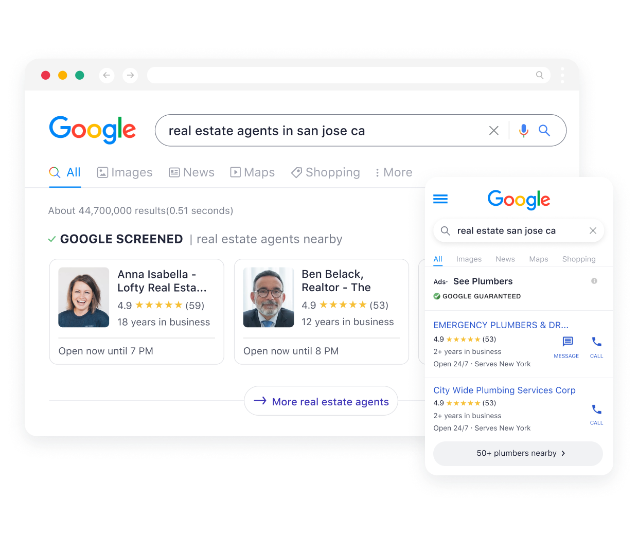 Google PPC ad example